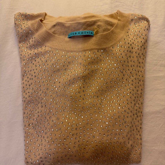 Iconic Alice + Olivia Rhinestone Sweater | Size S - Picture 5 of 12